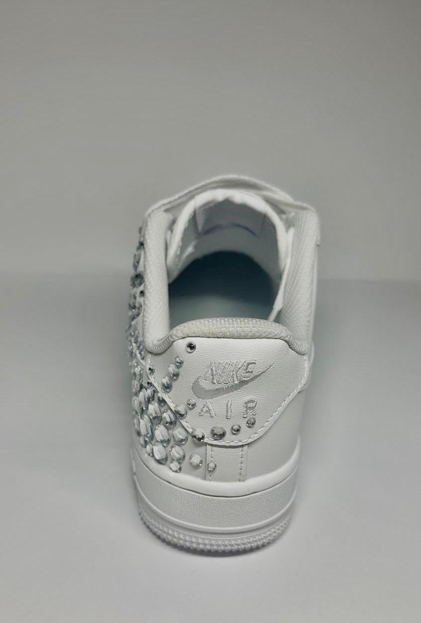 custom white air force 1 "double shiny star"