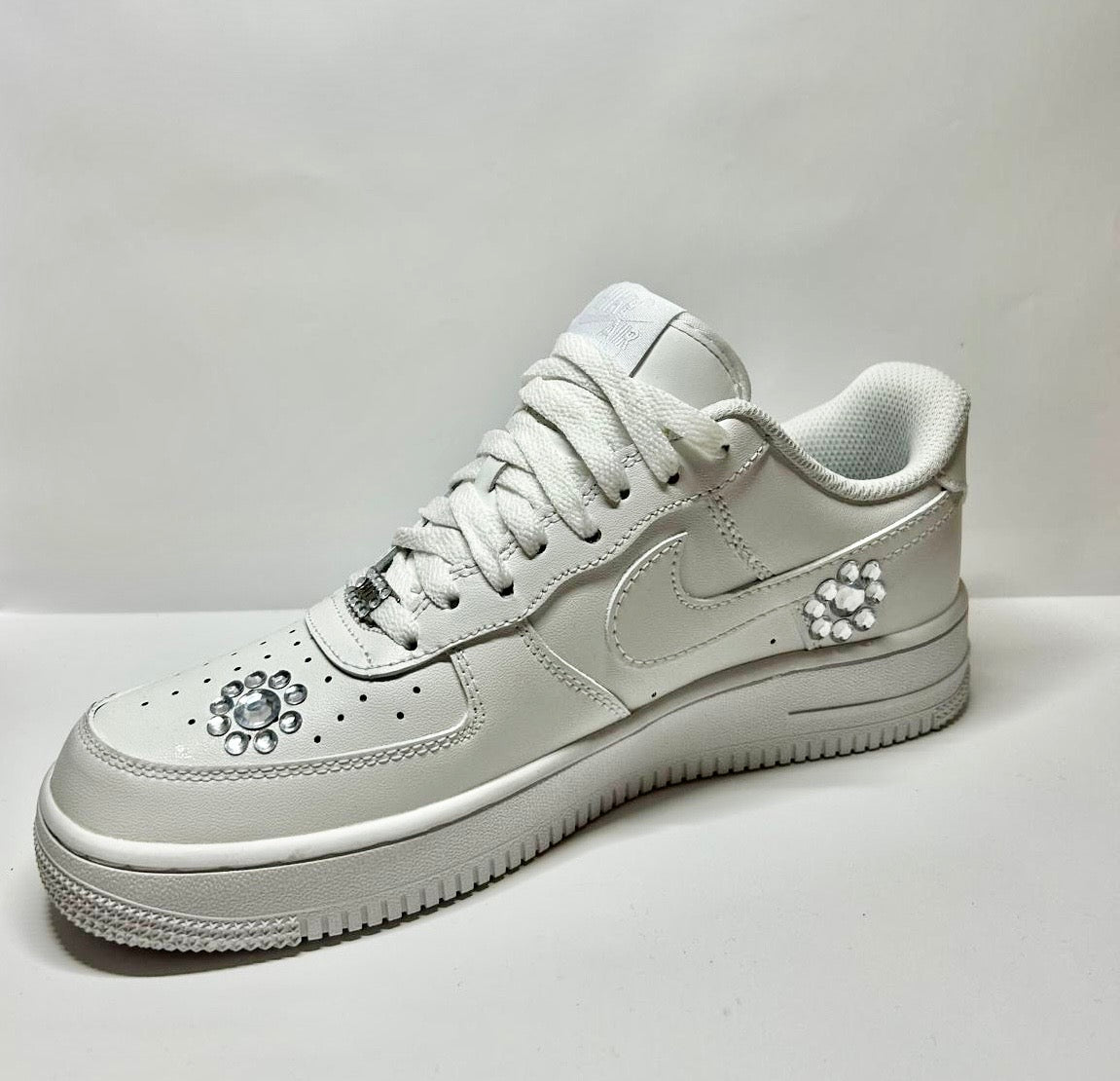 custom white air force 1 "shiny flowers"
