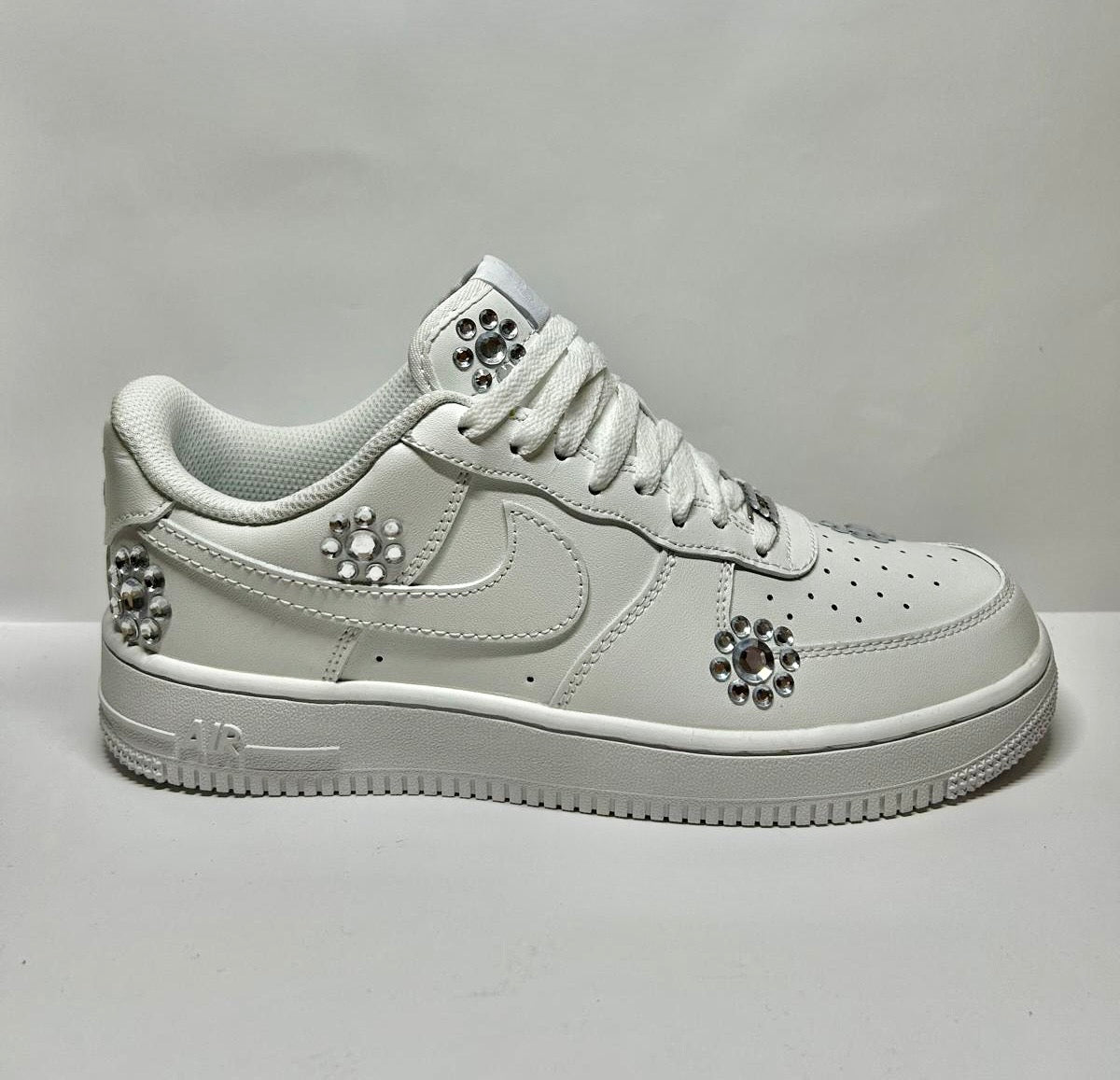 custom white air force 1 "shiny flowers"