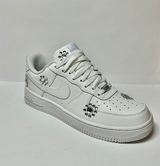 custom white air force 1 "shiny flowers"