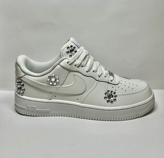 custom white air force 1 "shiny flowers"